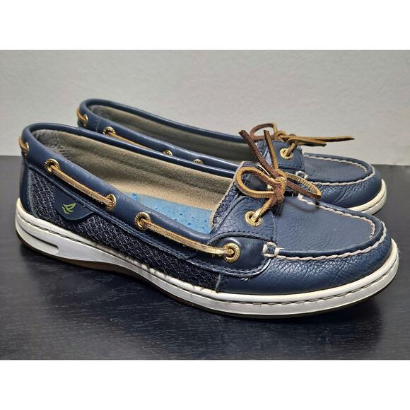 Sperry Top-Sider Women's 7M Angelfish Boat Shoe Blue Slip-On - Picture 6 of 8